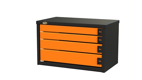 ToolPro Heavy Duty Truck Box, Orange, 1110mm x 525mm x 805mm, Single Draw